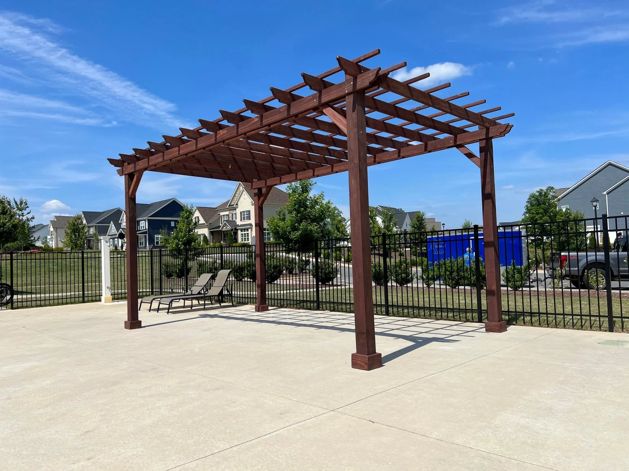 Outdoor Redwood Pergola