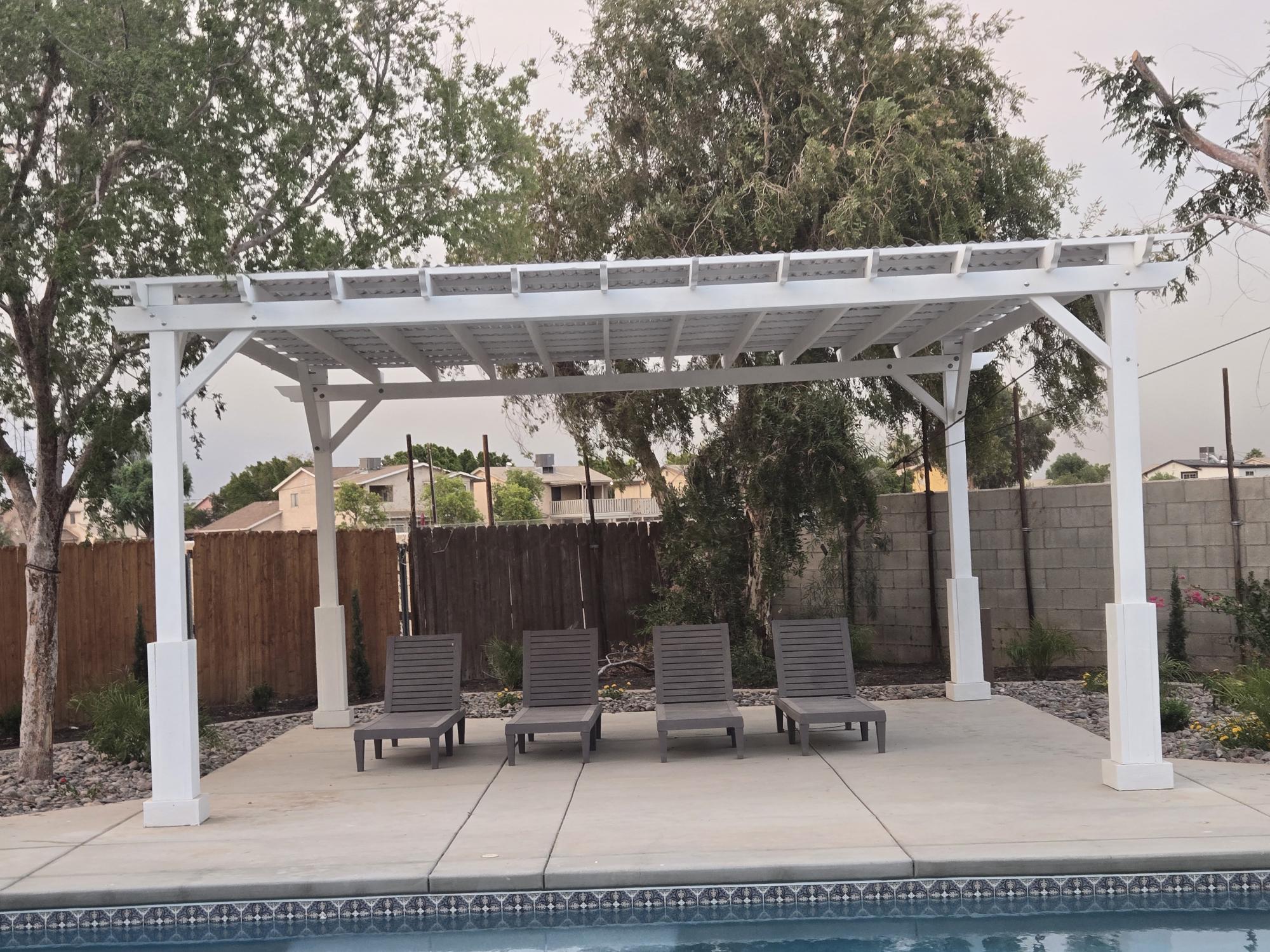 White Redwood Pergola