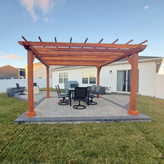 Outdoor Redwood Pergola